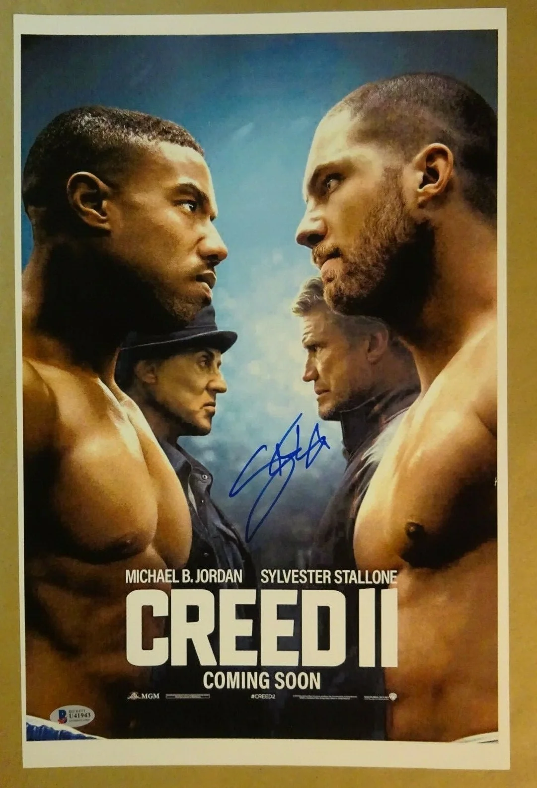 Steven Caple Jr — Signed STEVEN CAPLE JR Autographed CREED II Poster 11"x17" BECKETT BAS COA, изображение 2