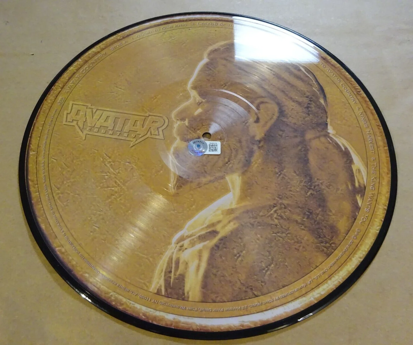 Autographed Avatar Signed Vinyl Disc Johannes Eckerstrom & Jonas Jarlsby BAS COA, image 5