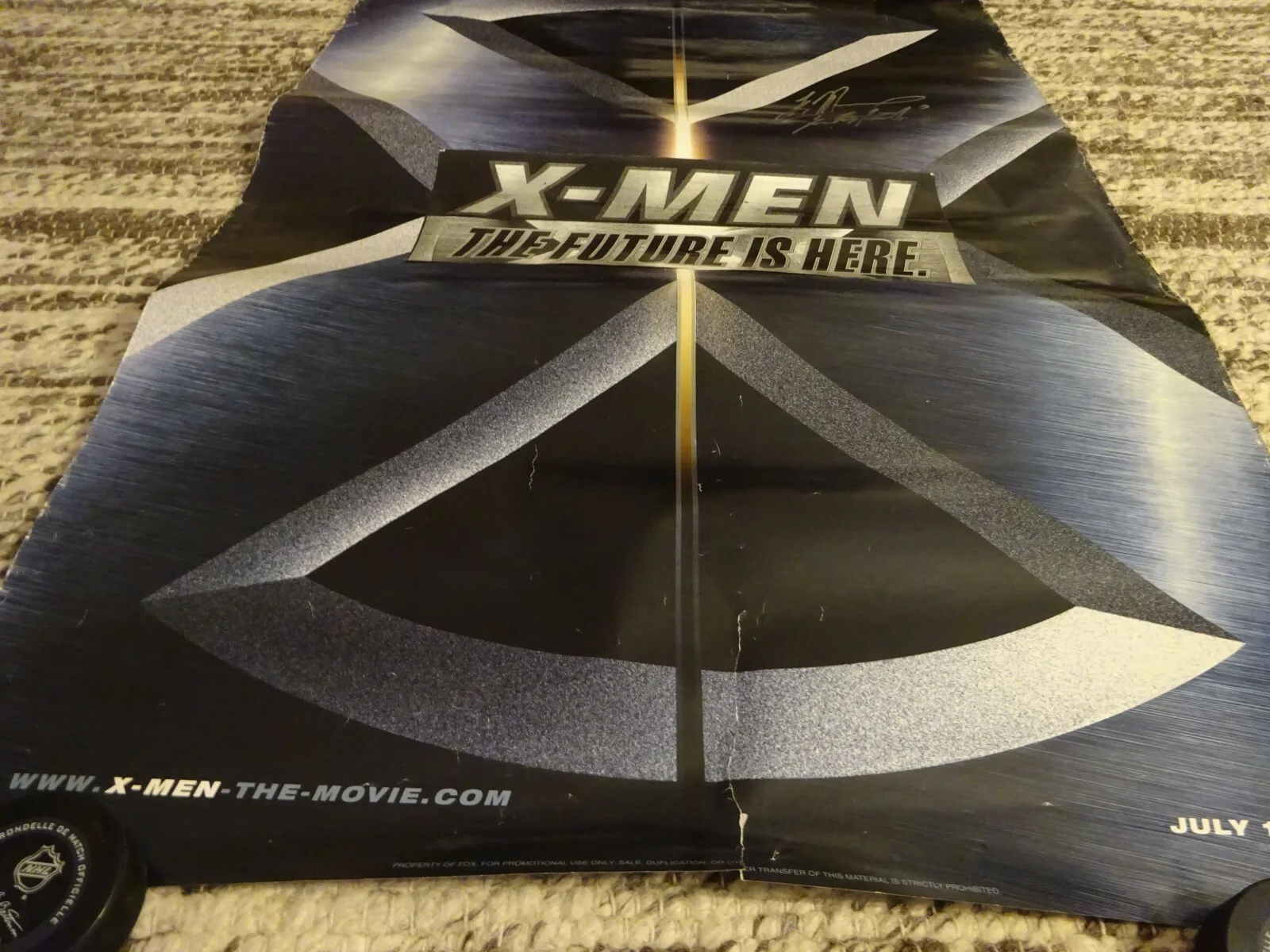 Tyler Mane — Signed TYLER MANE Autographed X-MEN Poster 27"x39" BECKETT COA BAS, изображение 2