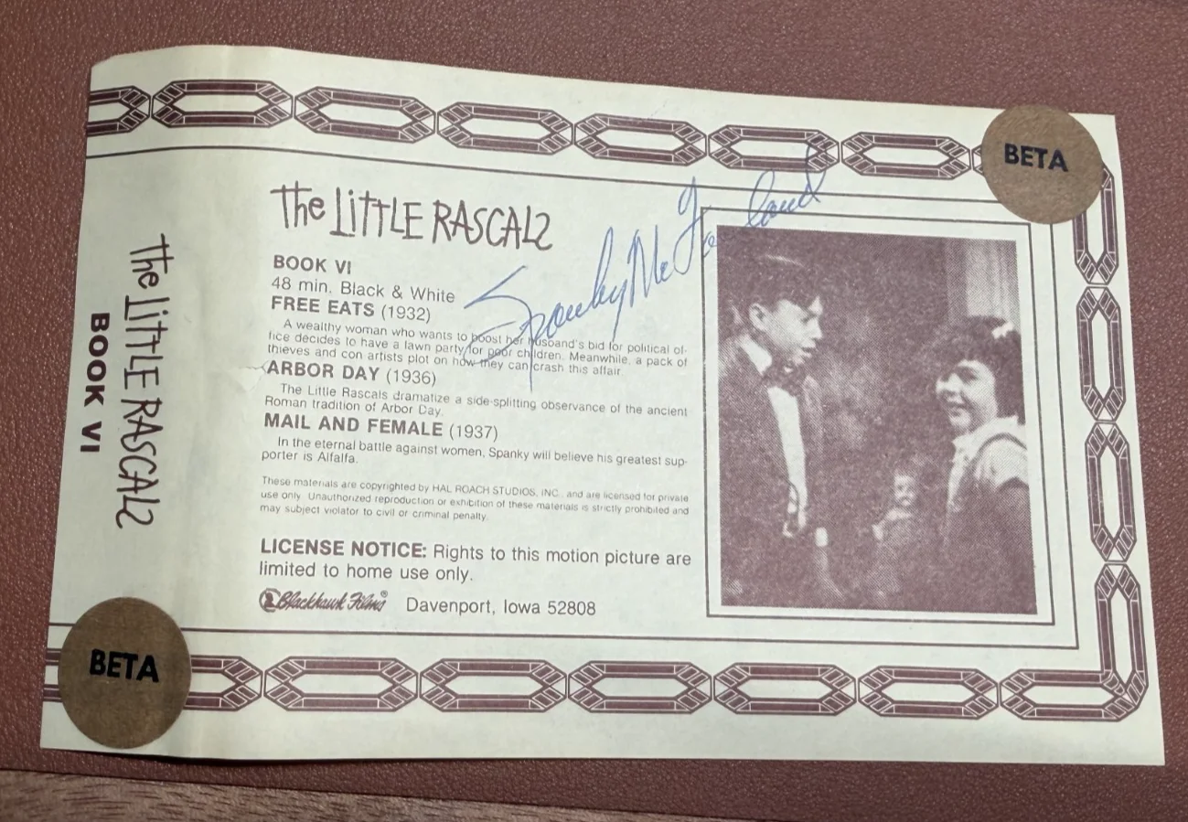 Spanky McFarland — SPANKY McFARLAND Signed THE LITTLE RASCALS -PROMO BLACKHAWK FILMS-6478, изображение 2