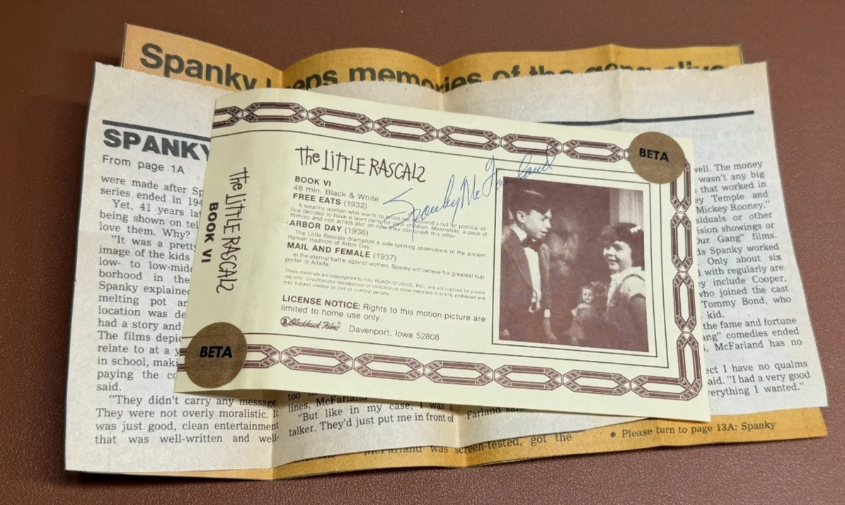 Spanky McFarland — SPANKY McFARLAND Signed THE LITTLE RASCALS -PROMO BLACKHAWK FILMS-6478, изображение 3