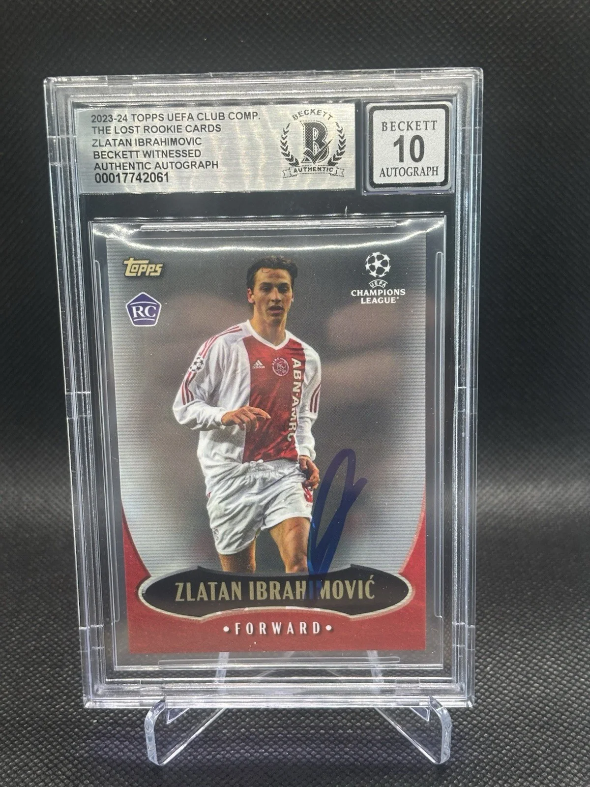 Zlatan Brahimovic — ZLATAN BRAHIMOVIC SIGNED 2023-24 LOST ROOKIES CARD AUTO 10 BECKETT