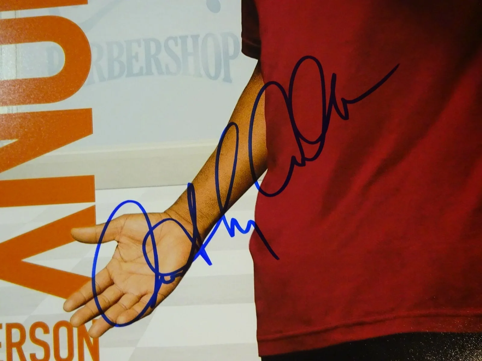 Anthony Anderson — Signed ANTHONY ANDERSON - Barbershop The Next Cut 12"x18" Photo BECKETT BAS COA, изображение 3