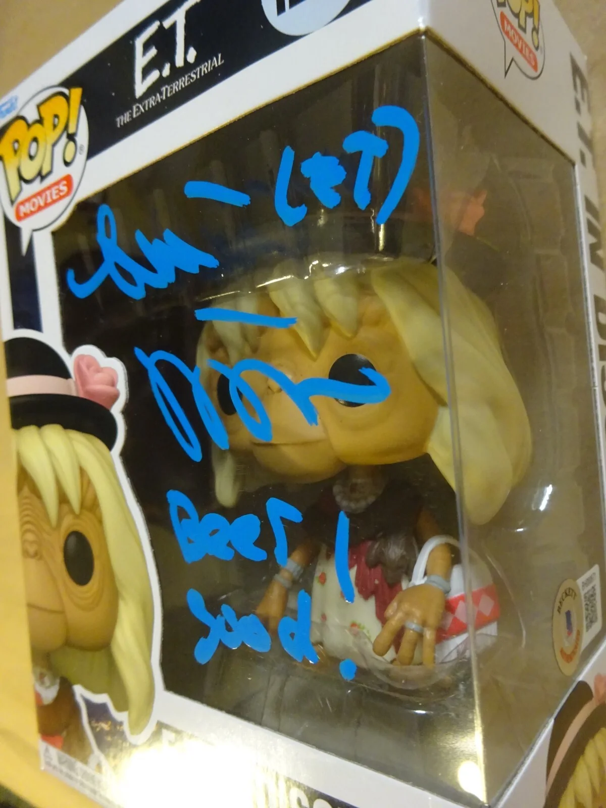 Signed Matthew DeMeritt Autographed E.T. In Disguise 1254 Funko Pop Beckett COA, image 3