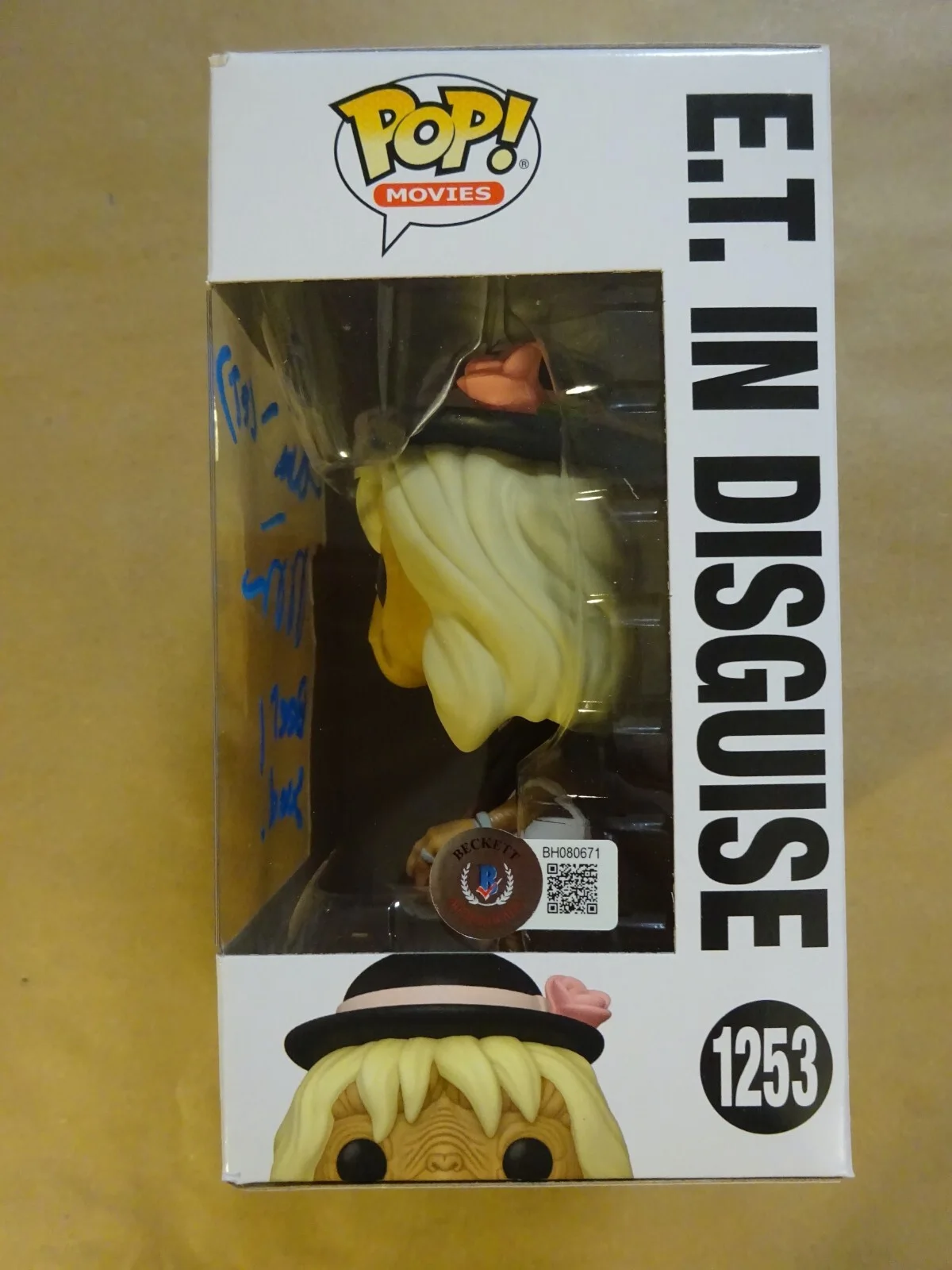 Signed Matthew DeMeritt Autographed E.T. In Disguise 1254 Funko Pop Beckett COA, image 4