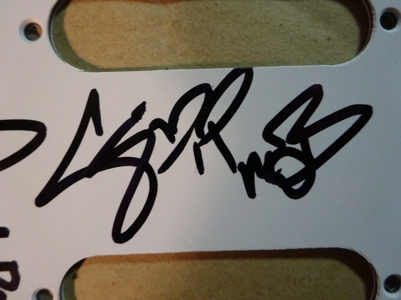 Autographed GOODIE MOB Signed Stratocaster Pick Guard Green Khujo T-Mo Big Gipp, изображение 4