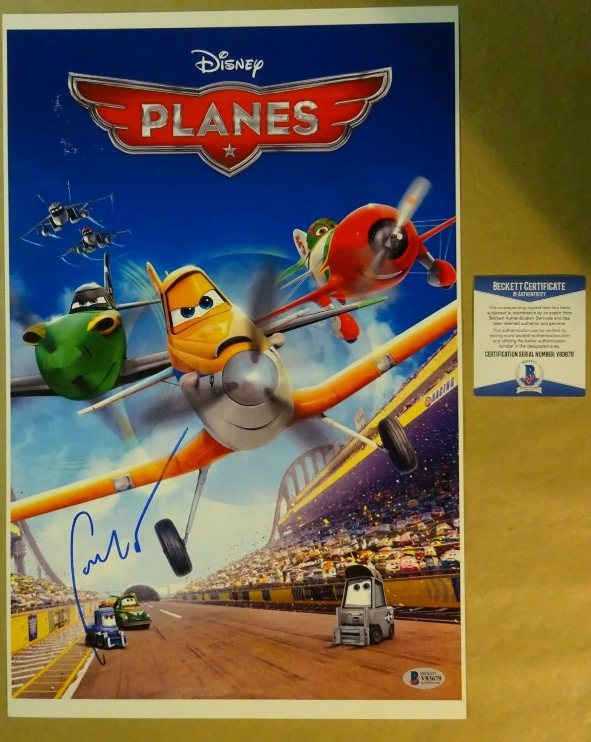 Sinbad — Signed SINBAD Autographed Disney PLANES 11"x17" Photo BECKETT BAS COA
