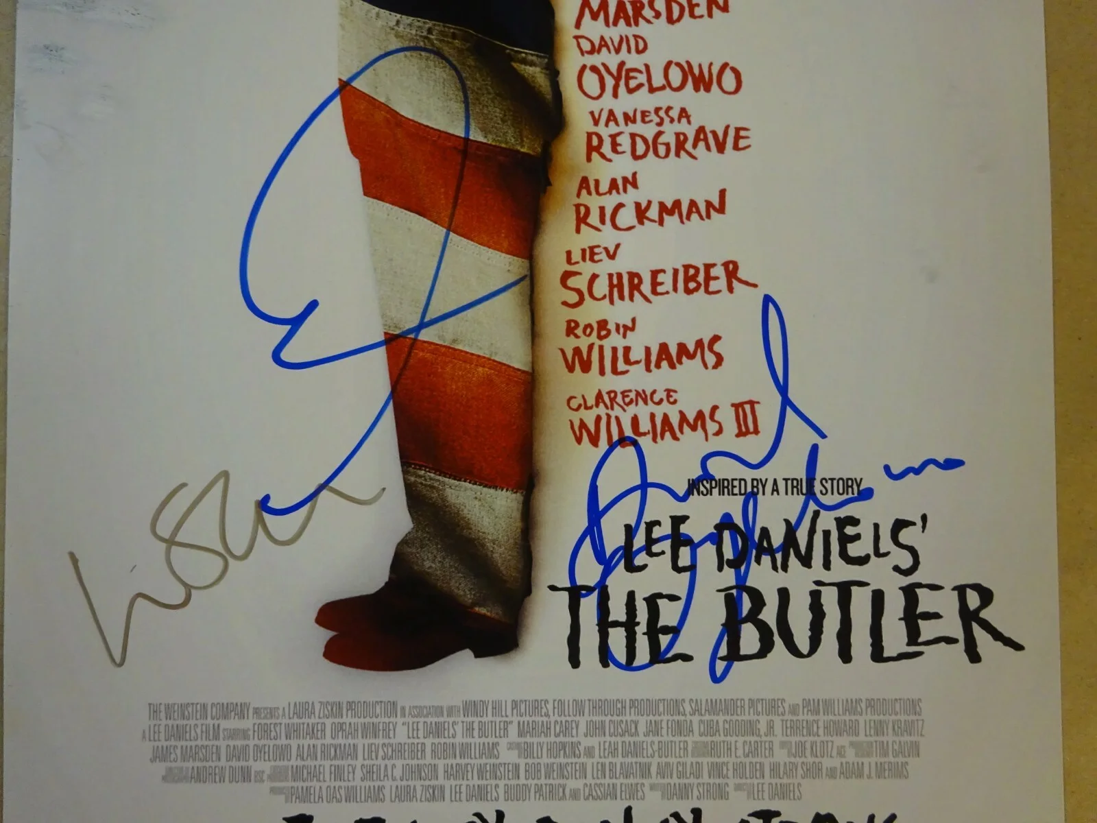 Lee Daniels, Liev Schreiber, David Oyelowo — Signed LEE DANIELS' THE BUTLER 11x17 Photo Autographed By 3 BECKETT COA LOA, изображение 3