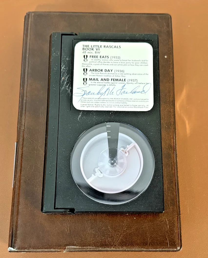 Spanky McFarland — SPANKY McFARLAND Signed CASSETTE THE LITTLE RASCALS -PROMO BLACKHAWK FILMS-6477