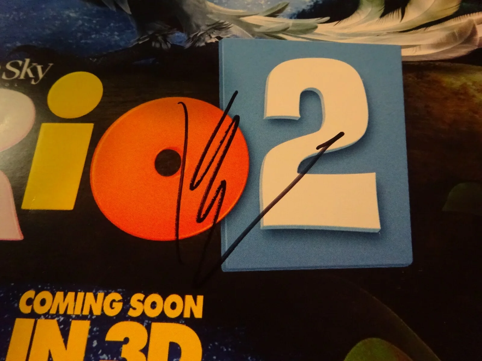 Kristin Chenoweth — Signed KRISTIN CHENOWETH Autographed RIO 2 11"x17" Photo Beckett BAS COA, изображение 4