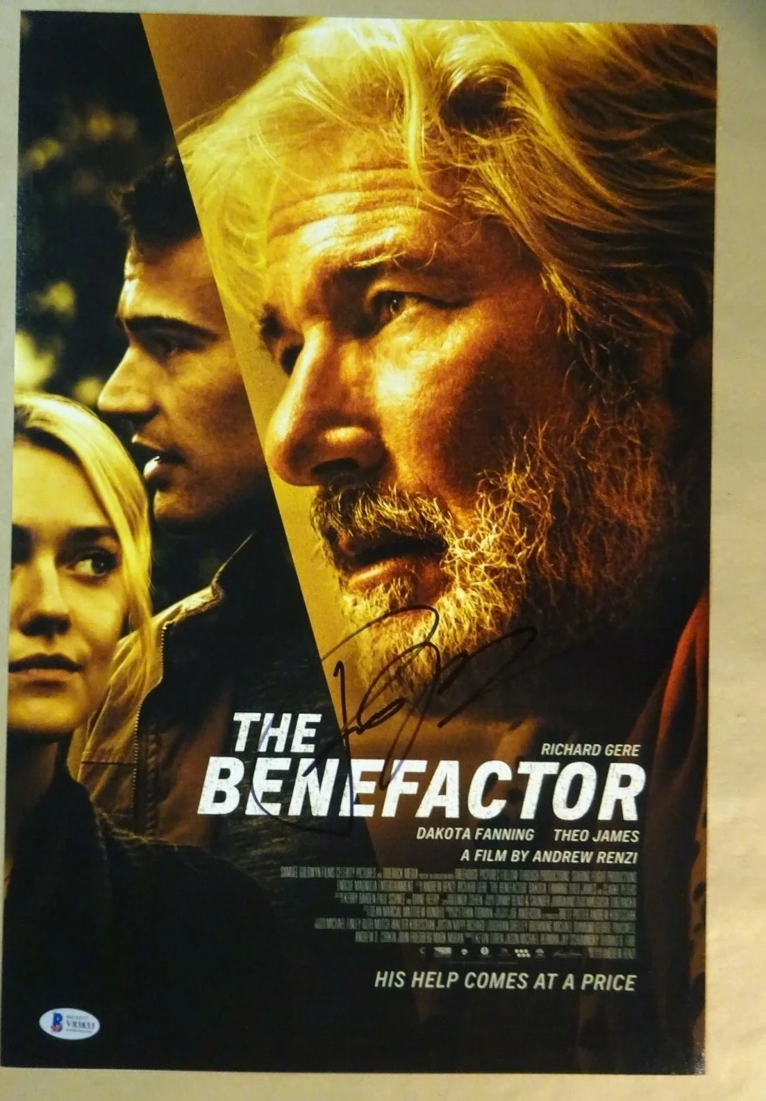 Richard Gere — Signed RICHARD GERE Autographed The Benefactor 12"x18" Photo BECKETT BAS COA, image 2