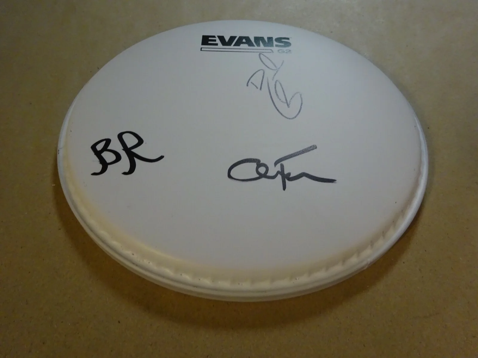 Signed DURAND JONES & THE INDICATIONS Autographed 8" Drum Head Signed by 3, image 2