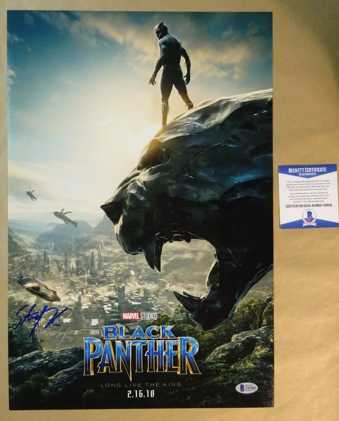 Sterling K Brown — Signed STERLING K BROWN Autographed Black Panther 12"x18" Photo BECKETT BAS COA