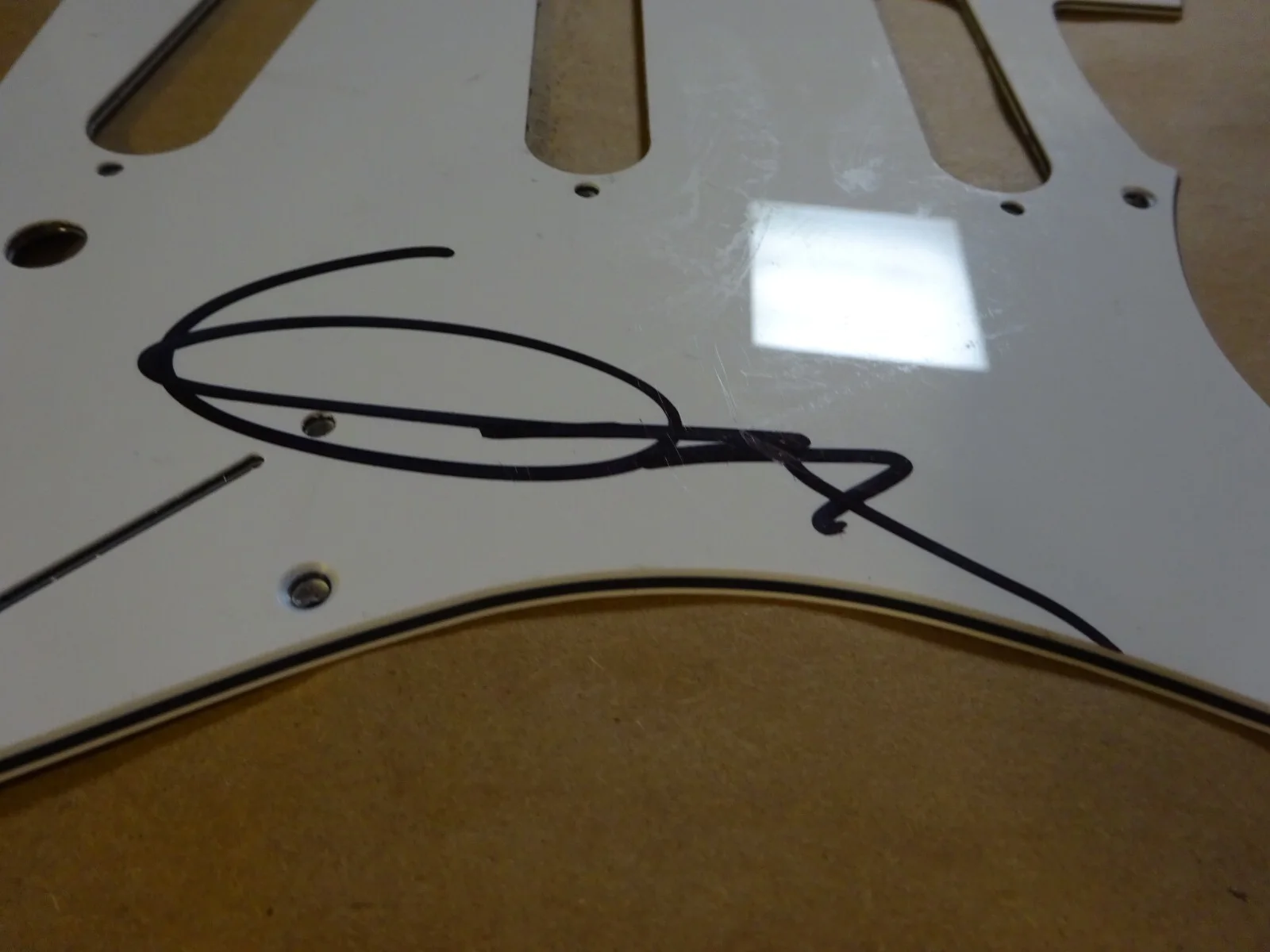 Autographed GZA Signed Pick Guard Rapper Wu Tang Clan Beckett BAS COA, image 4