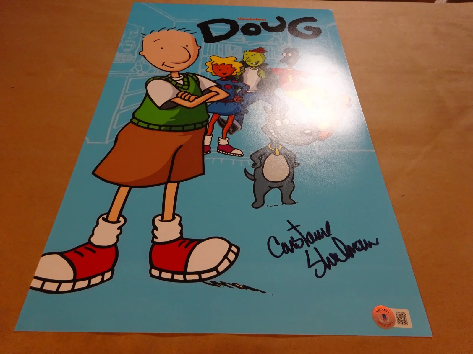 Constance Shulman — Signed Constance Shulman Autographed 11"x17" Doug Funnie Photo Beckett BAS COA, изображение 2