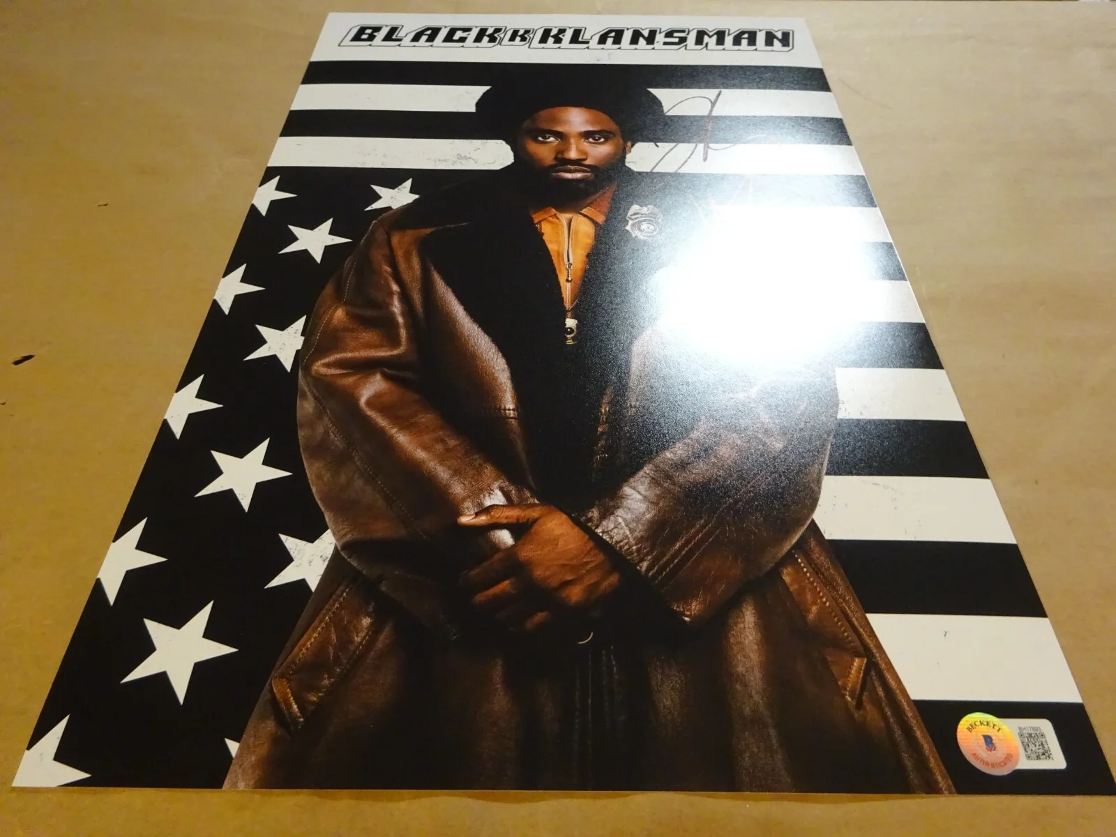 John David Washington — Signed John David Washington Autographed 11"x17" BlacKkKlansman Photo BAS COA, image 2