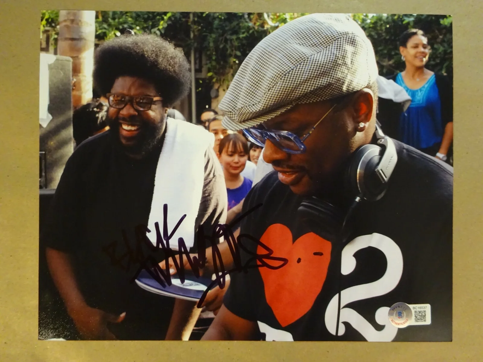 Autographed TARIQ TROTTER / BLACK THOUGHT Signed 8"x10" Photo BECKETT BAS COA, изображение 2