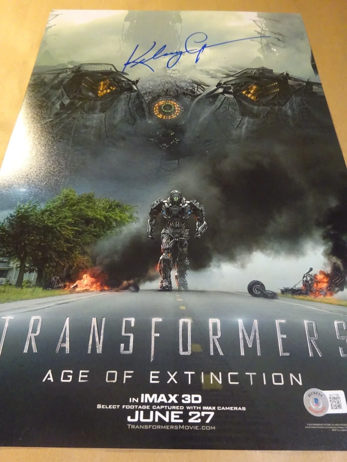 Kelsey Grammer — Signed Kelsey Grammer Autographed 12"X18" Transformers Age Of Extinction BAS COA, image 2