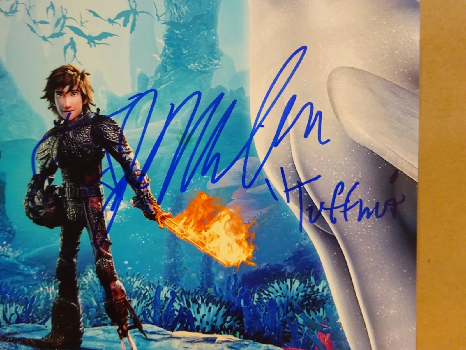 TJ Miller — Signed TJ Miller Autographed 11"x17" How To Train Your Dragon Photo BAS COA, image 3