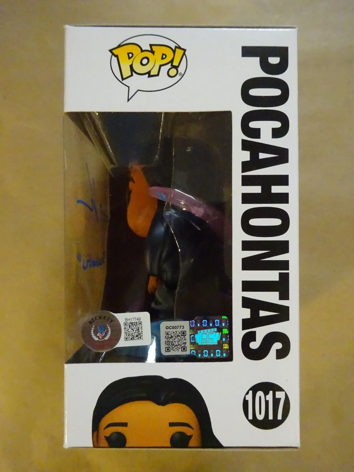 Judy Kuhn — Signed Judy Kuhn Autographed Pocahontas #1017 Funko Pop Beckett BAS COA, изображение 4