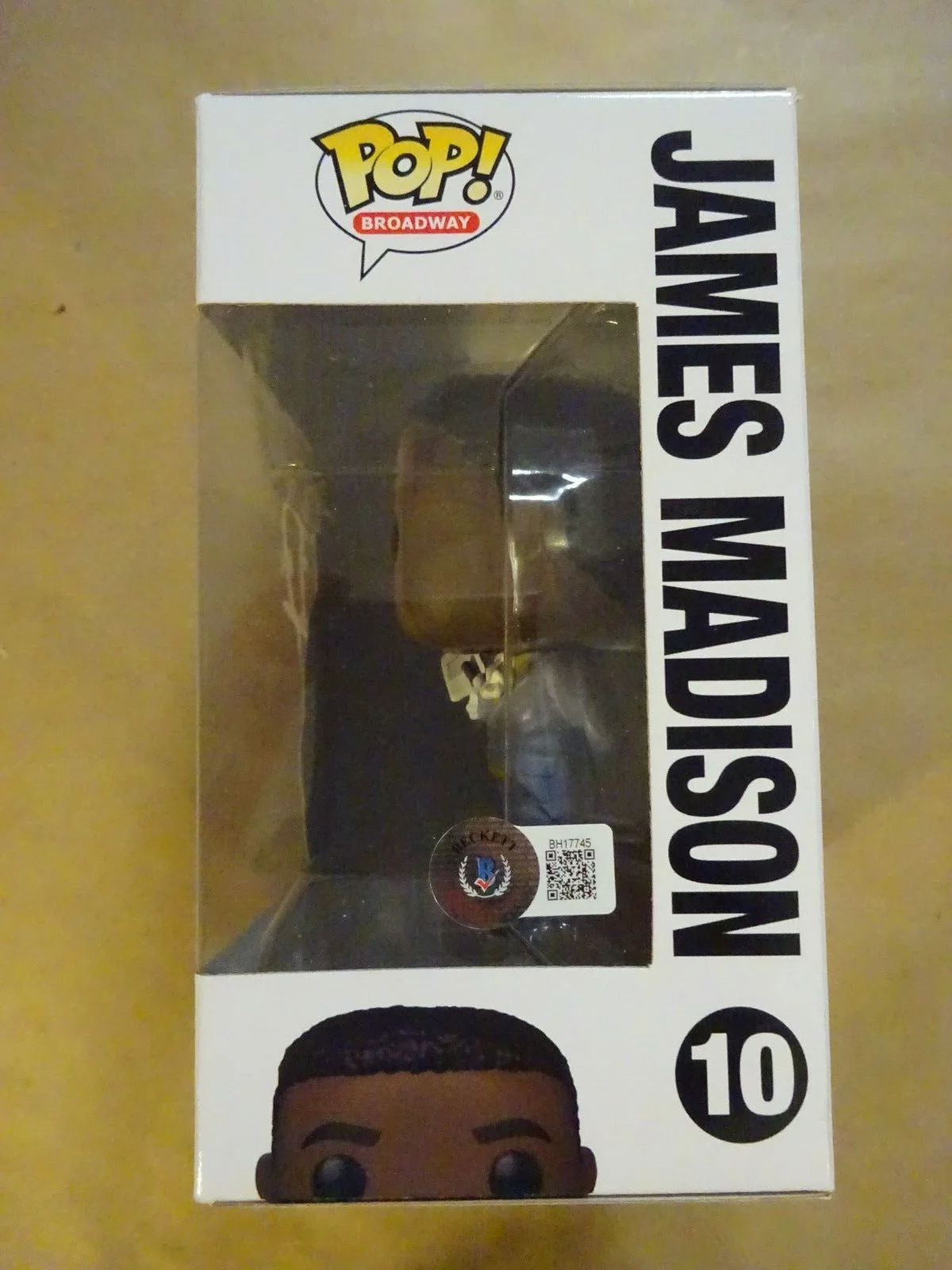 Okieriete Onaodowan — Autographed Okieriete Onaodowan Signed James Madison Hamilton Funko Pop BAS COA, image 5