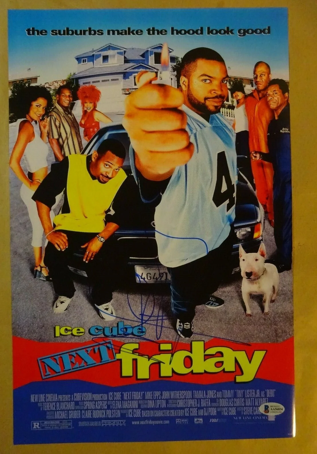 Michael Blackson — Signed MICHAEL BLACKSON Autographed NEXT FRIDAY 11"x17" Photo BECKETT BAS COA, image 2