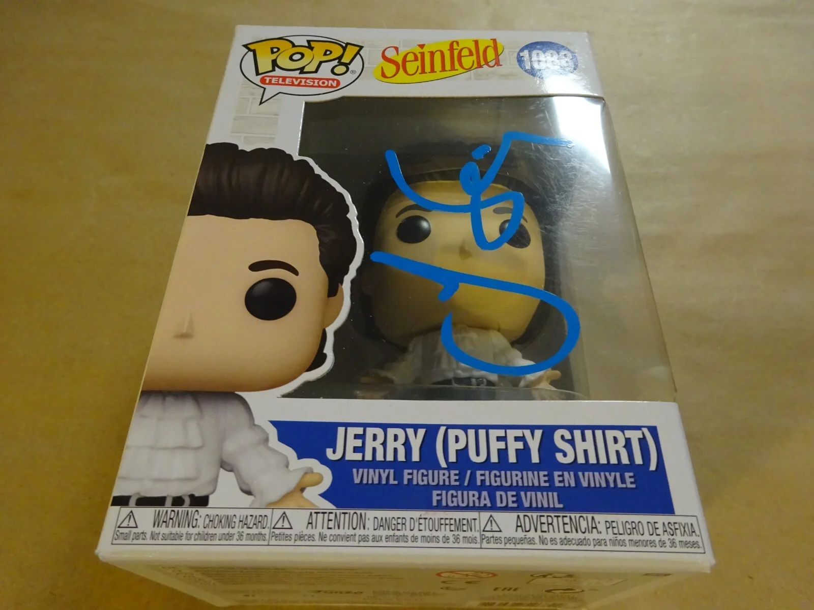 Jerry Seinfeld — Autographed Jerry Seinfeld Signed Puffy Shirt #1088 Funko Pop Beckett BAS COA, image 2