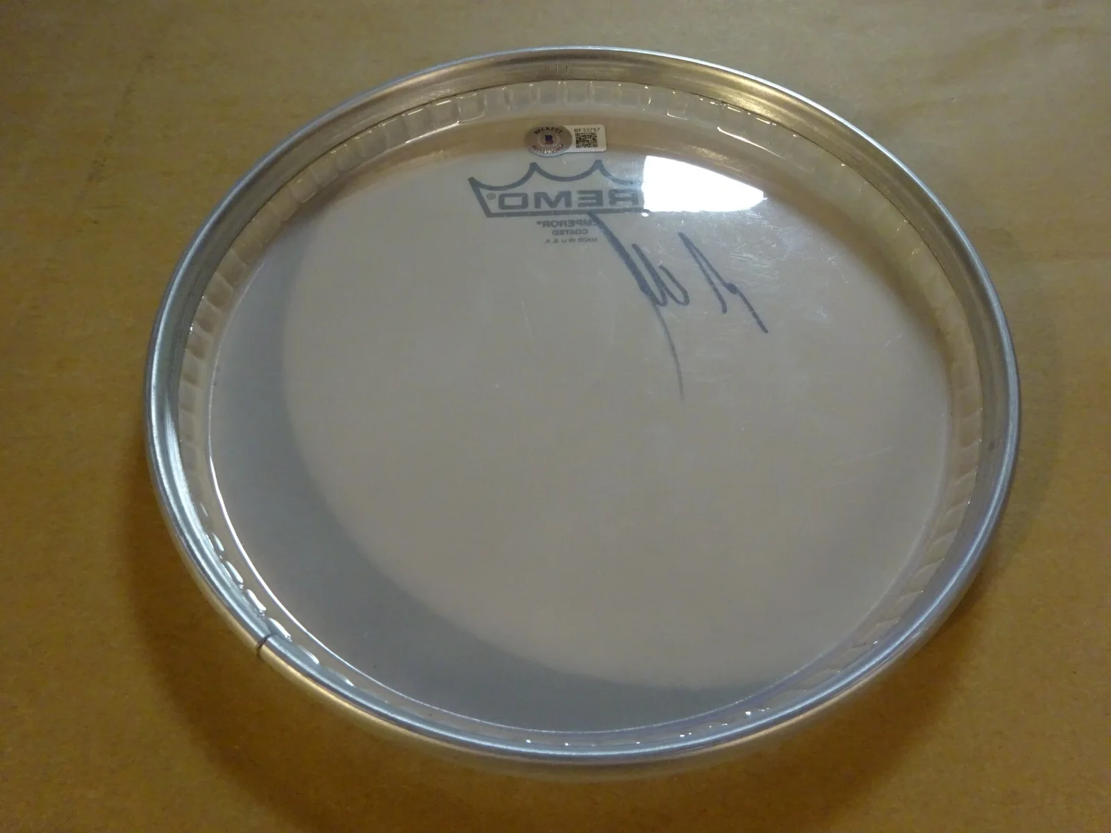 Autographed Matt Cameron Signed 8" Drumhead Pearl Jam Soundgarden Beckett COA, изображение 5