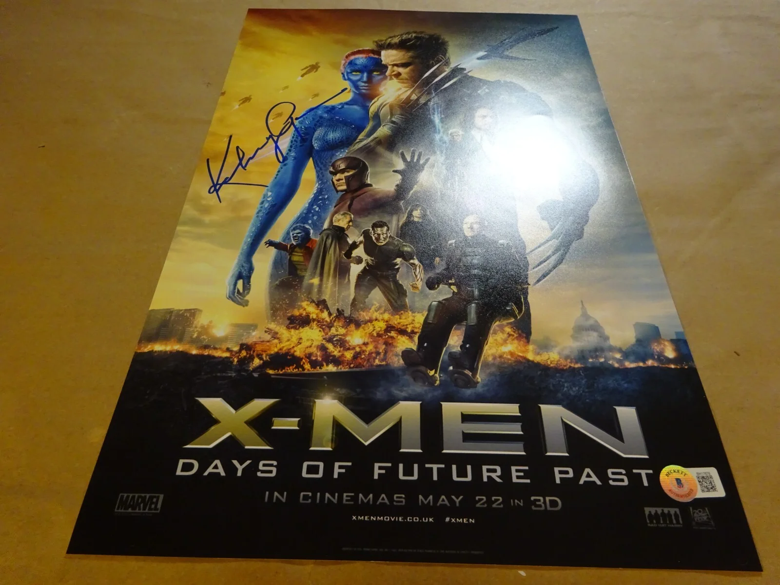 Kelsey Grammer — Autographed Kelsey Grammer Signed 11x17 Photo X-Men Days of Future Past BAS COA, изображение 2