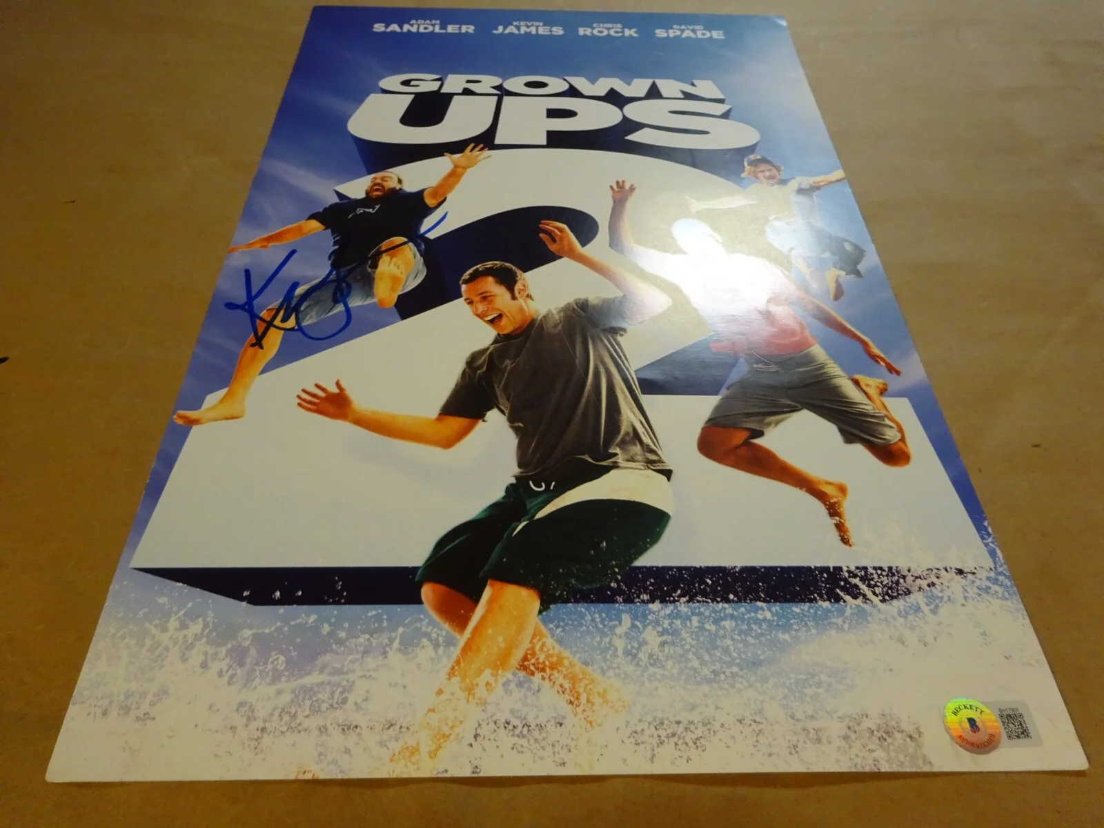 Kevin James — Signed Kevin James Autographed 11"x17" Grown Ups 2 Photo Beckett BAS COA, image 2