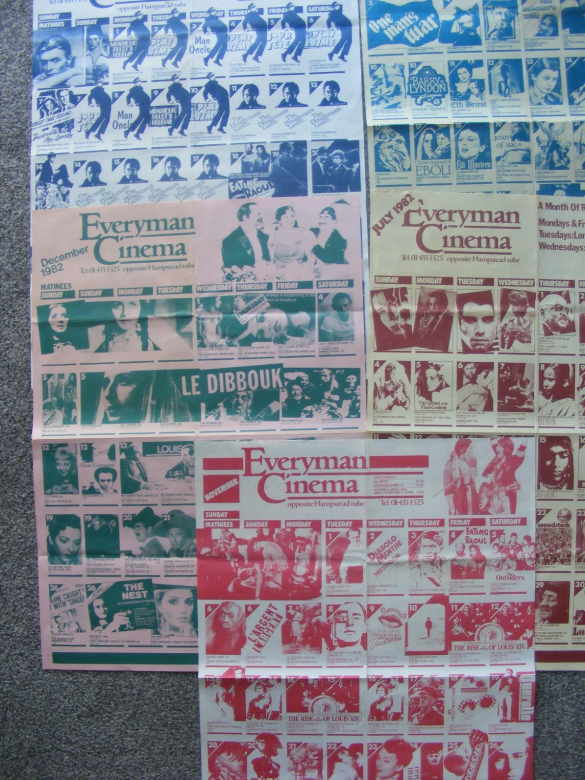 vintage posters; everyman cinema, opp hampstead tube, early 80s genuine, many fi, изображение 2