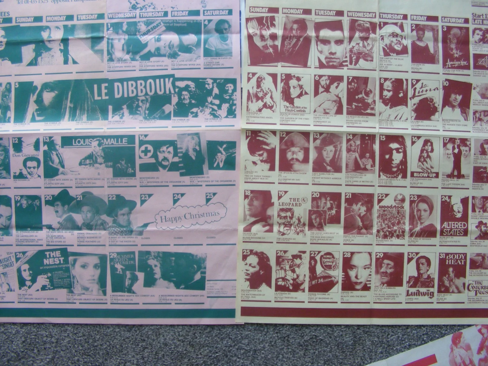vintage posters; everyman cinema, opp hampstead tube, early 80s genuine, many fi, изображение 4