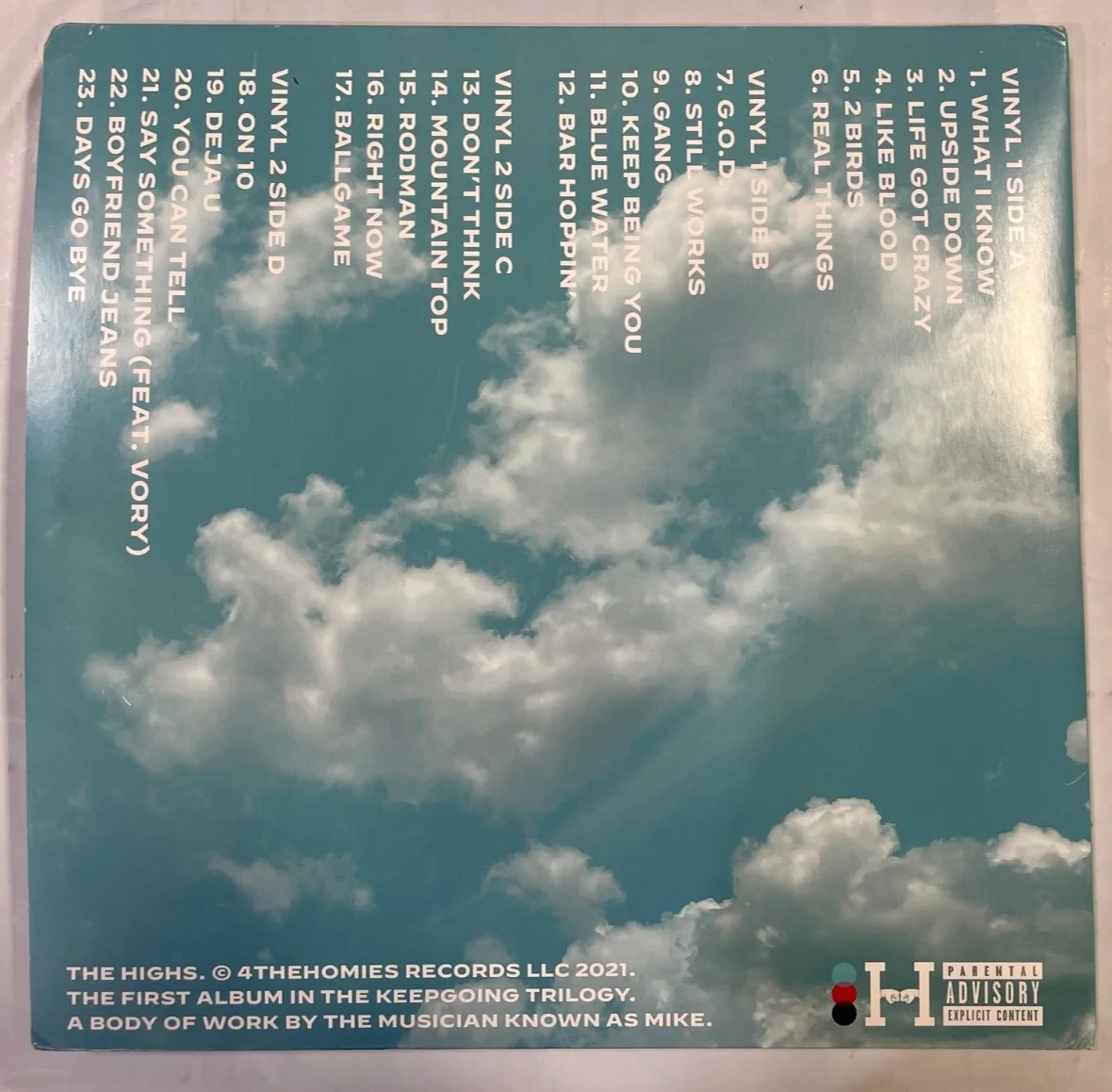 Mike. (Stud) 'THE HIGHS' Autographed DOUBLE BLUE Vinyl, image 5