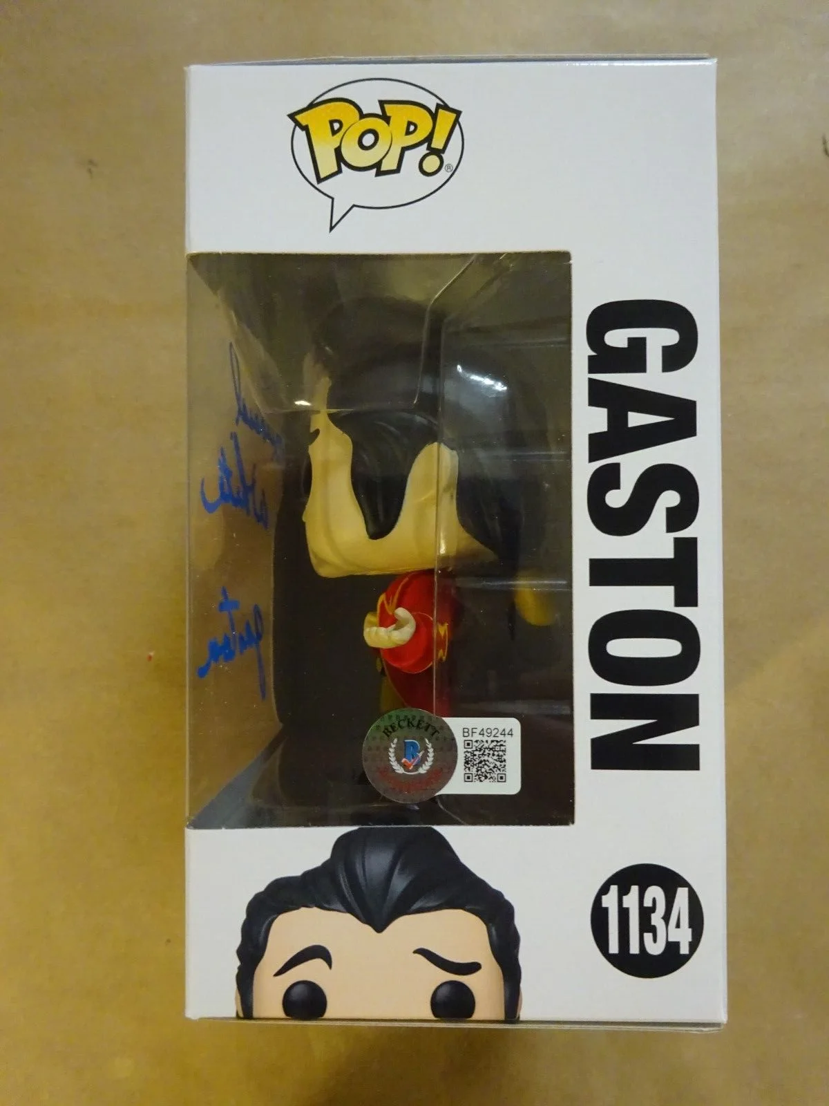 Richard White — Signed Richard White Gaston Beauty And The Beast 1134 Funko Pop Beckett BAS COA, image 5