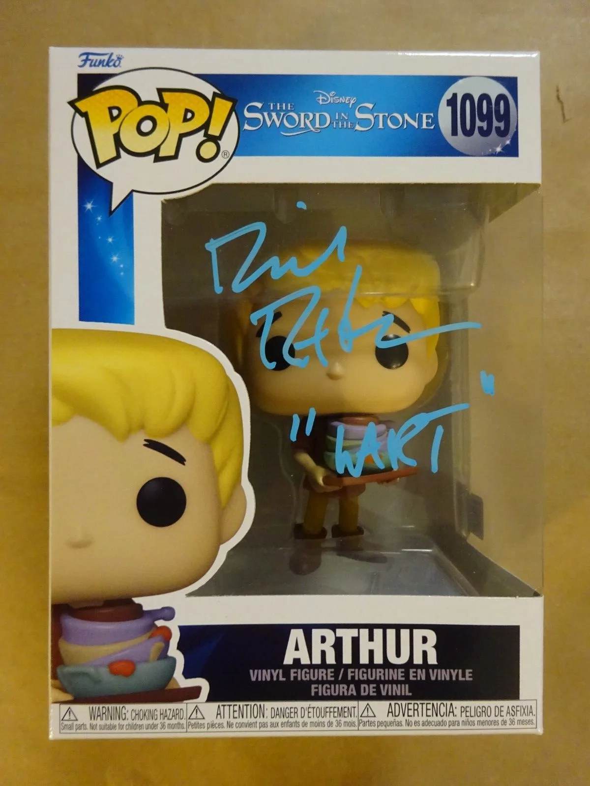 Richard Reitherman — Signed Richard Reitherman Sword In The Stone #1099 Funko Pop OC Celebrity COA
