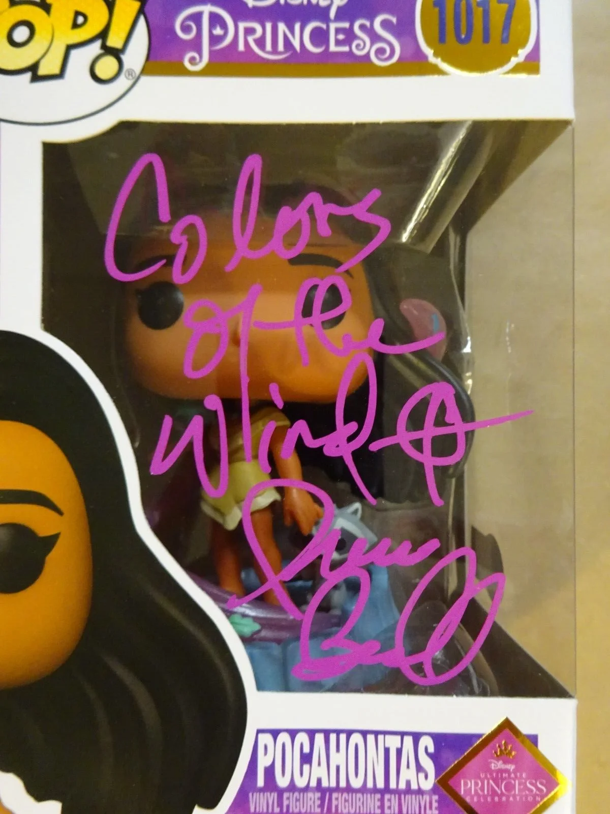 Irene Bedard — Signed Irene Bedard Autographed & Inscription Pocahontas Funko Pop Beckett COA, изображение 3