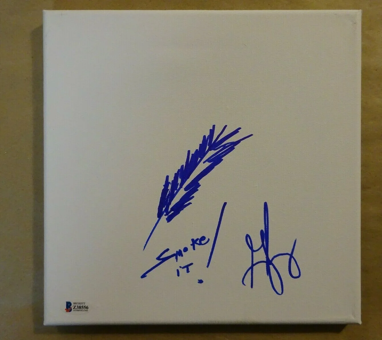 George Jung — Autographed GEORGE JUNG Signed 10"x10" Weed Sketch - Blow - BECKETT BAS COA, изображение 2