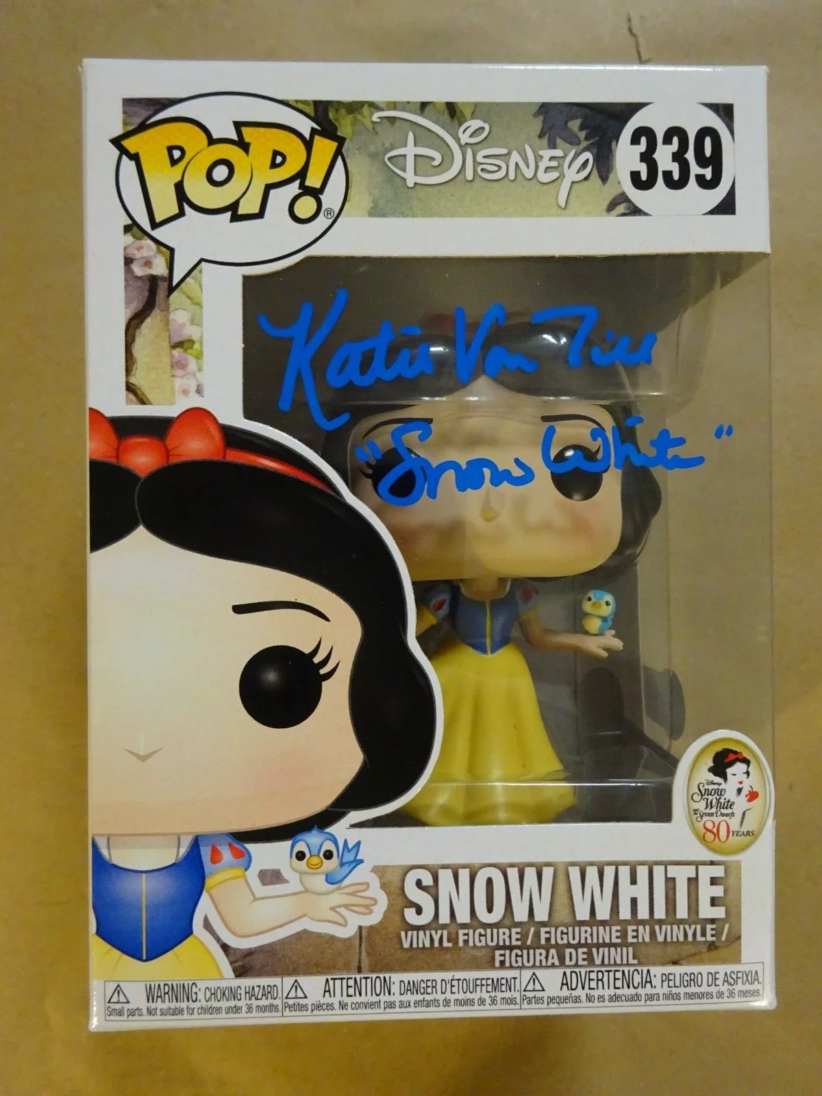 Katie Von Till — Signed Katie Von Till Autographed Snow White #339 Funko Pop Beckett BAS COA