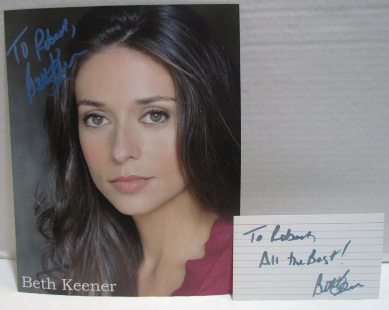Beth Keener — Beth Keener Autographed Photo & Index Card, Walking Dead