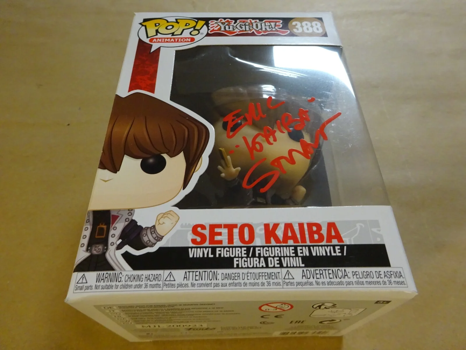 Eric Stuart — Autographed Eric Stuart Signed Yu Gi Oh Seto Kaiba Funko # 388 Pop JSA COA, изображение 3