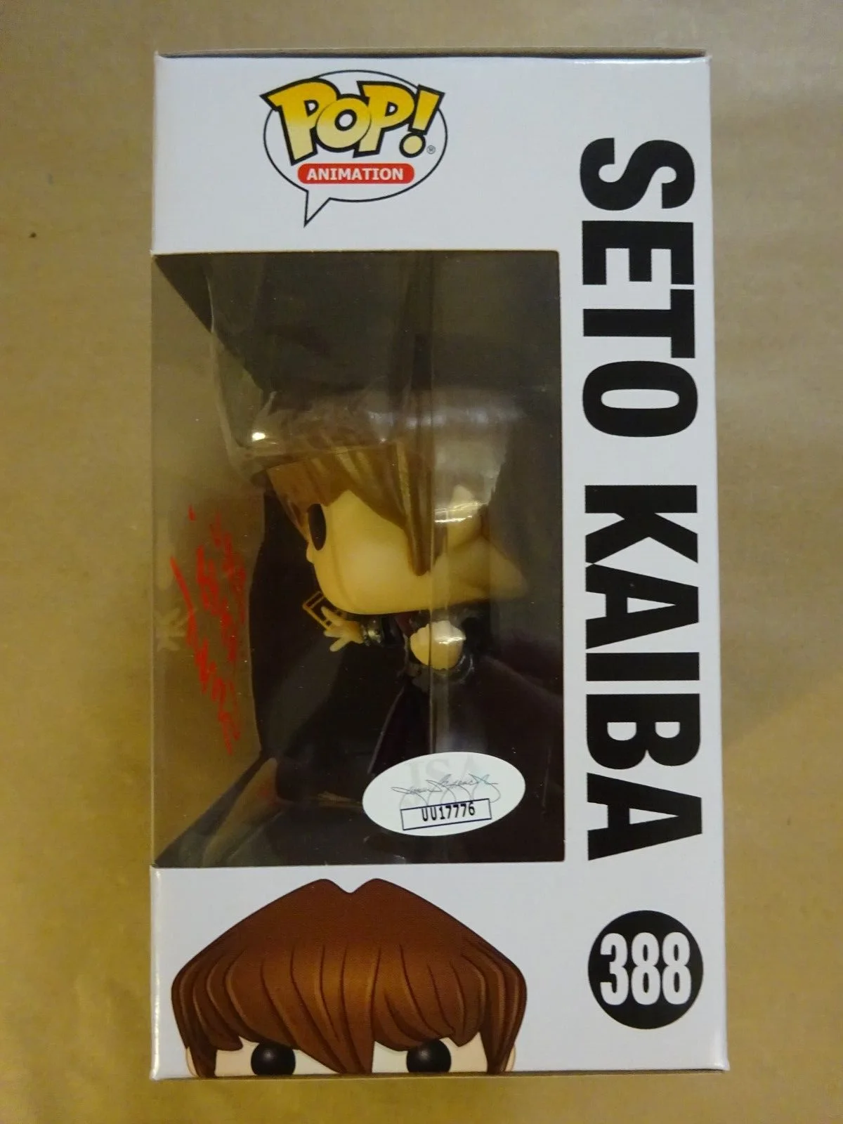 Eric Stuart — Autographed Eric Stuart Signed Yu Gi Oh Seto Kaiba Funko # 388 Pop JSA COA, изображение 5
