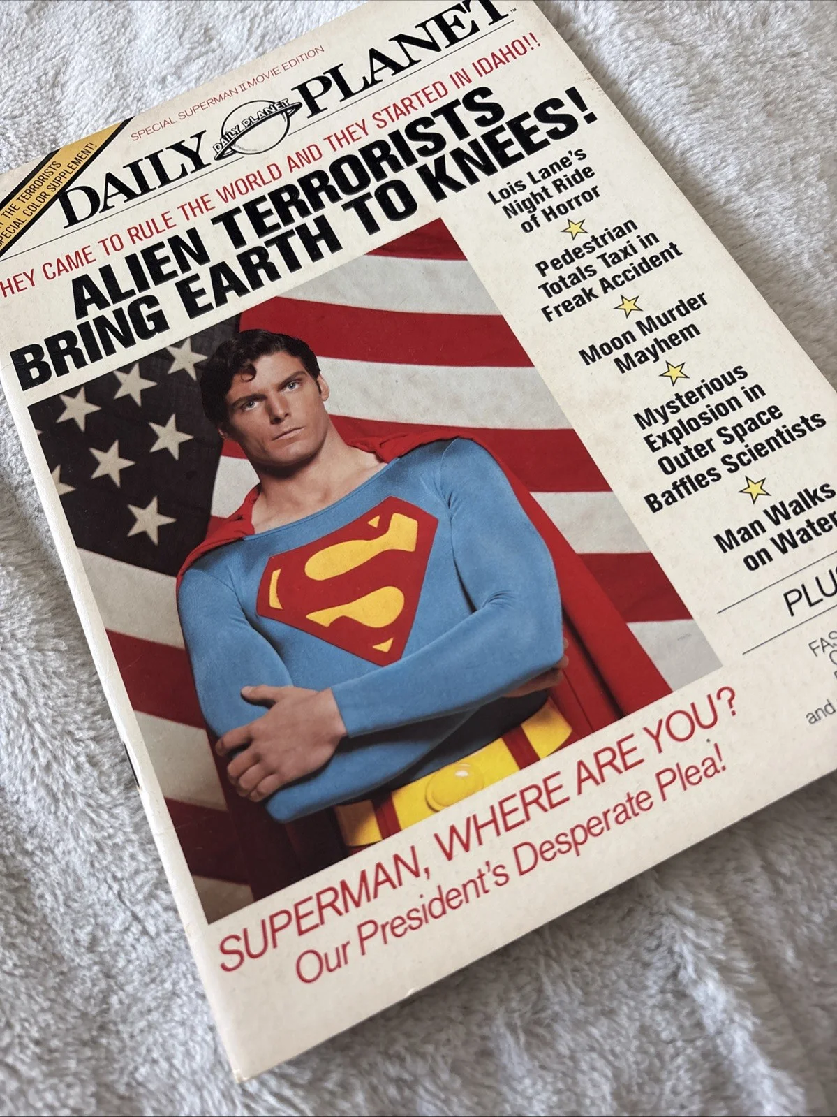 Daily Planet Superman 2 Movie Edition Hard Card Cover. Clean And Tidy Booklet, изображение 2