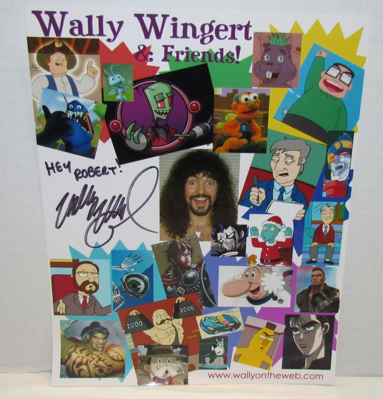 Wally Wingert — Wally Wingert Signed Picture, Voice Actor Garfield, Batman, Invader Zim