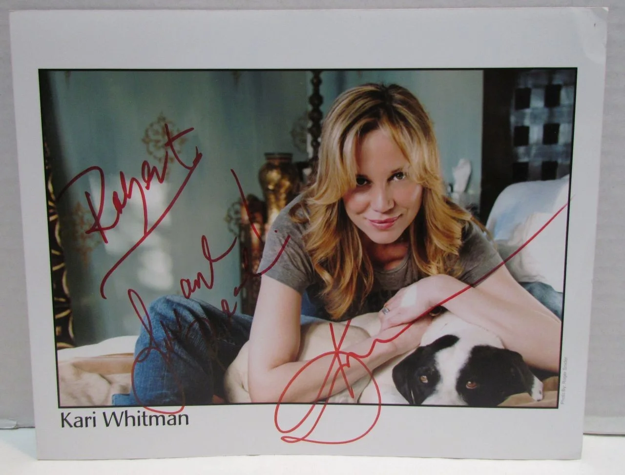 Kari Whitman — Kari Whitman Autographed Photo, Playboy Playmate & TV Actress