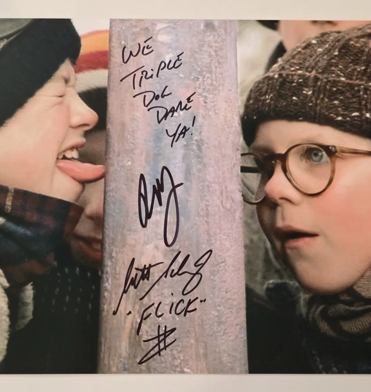 PETER BILLINGSLEY & SCOTT SWARTZ Signed 8x10 Photo-A CHRISTMAS STORY-PSA JSA, image 2
