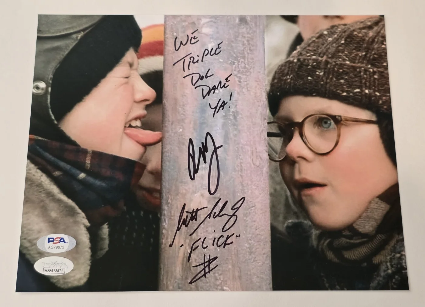 PETER BILLINGSLEY & SCOTT SWARTZ Signed 8x10 Photo-A CHRISTMAS STORY-PSA JSA, image 5