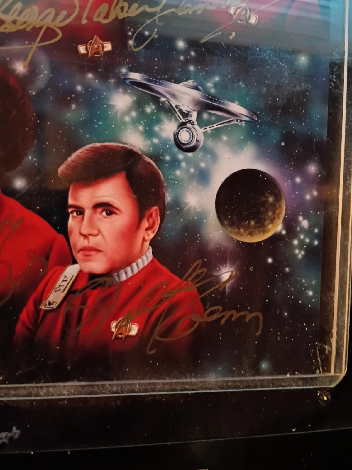 George Takei, James Doohan, Nichelle Nichols, Walter Koenig — 🔥 Star Trek "Fab Four" Plaque, Autographed - Doohan, Koenig, Takei, and Nichols, изображение 5