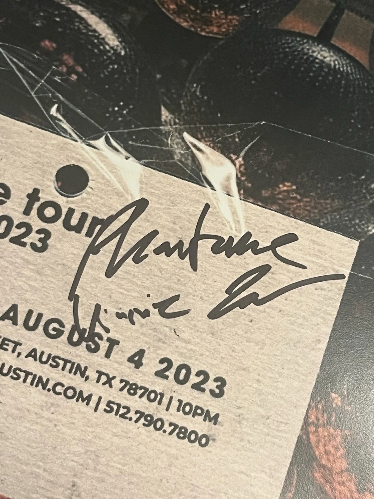 Phantoms SIGNED Gig Poster Austin Tx Autograph 13” X 10” 2023 Concert DJ, изображение 3