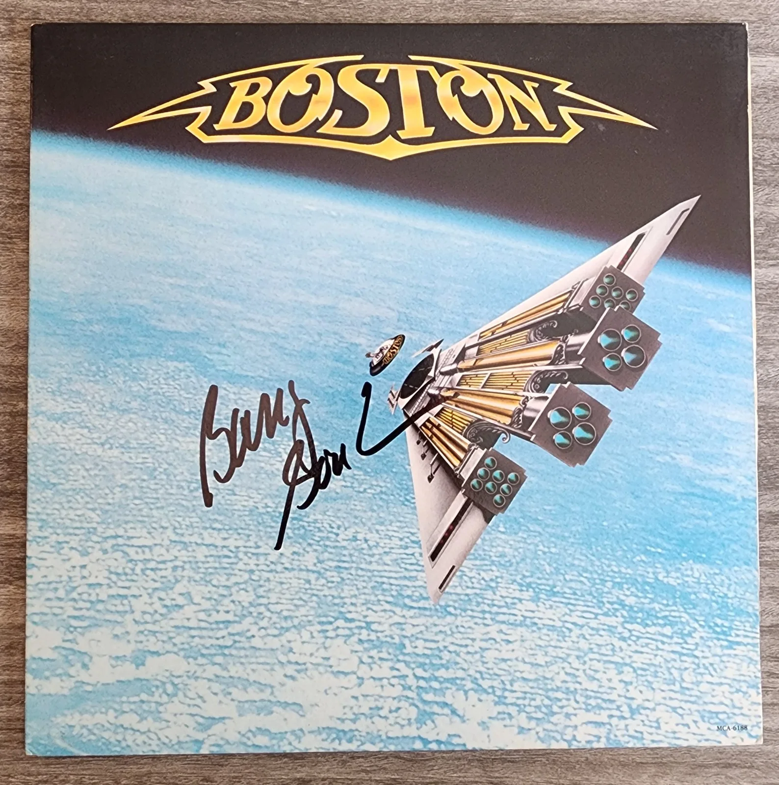 Barry Goudreau Signed Boston - Third Stage Vinyl Record LP Guitarist RAD, image 2