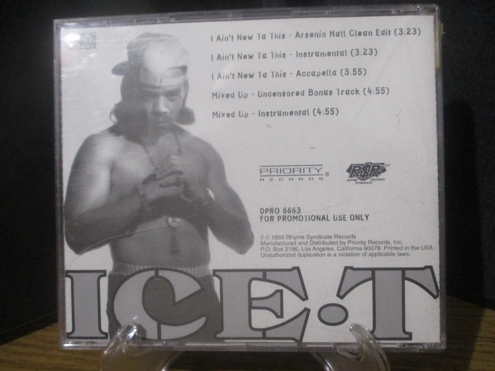 ICE-T AUTHENTIC SIGNED/AUTOGRAPHED PROMO CD SINGLE--BODY COUNT--LAW & ORDER, изображение 4